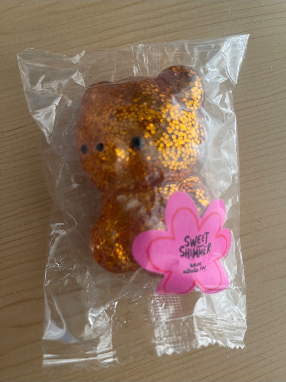 Ulta Beauty Glitter Golden Bear Squishy Toy